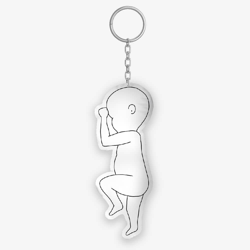 Birth Pillow Keychain