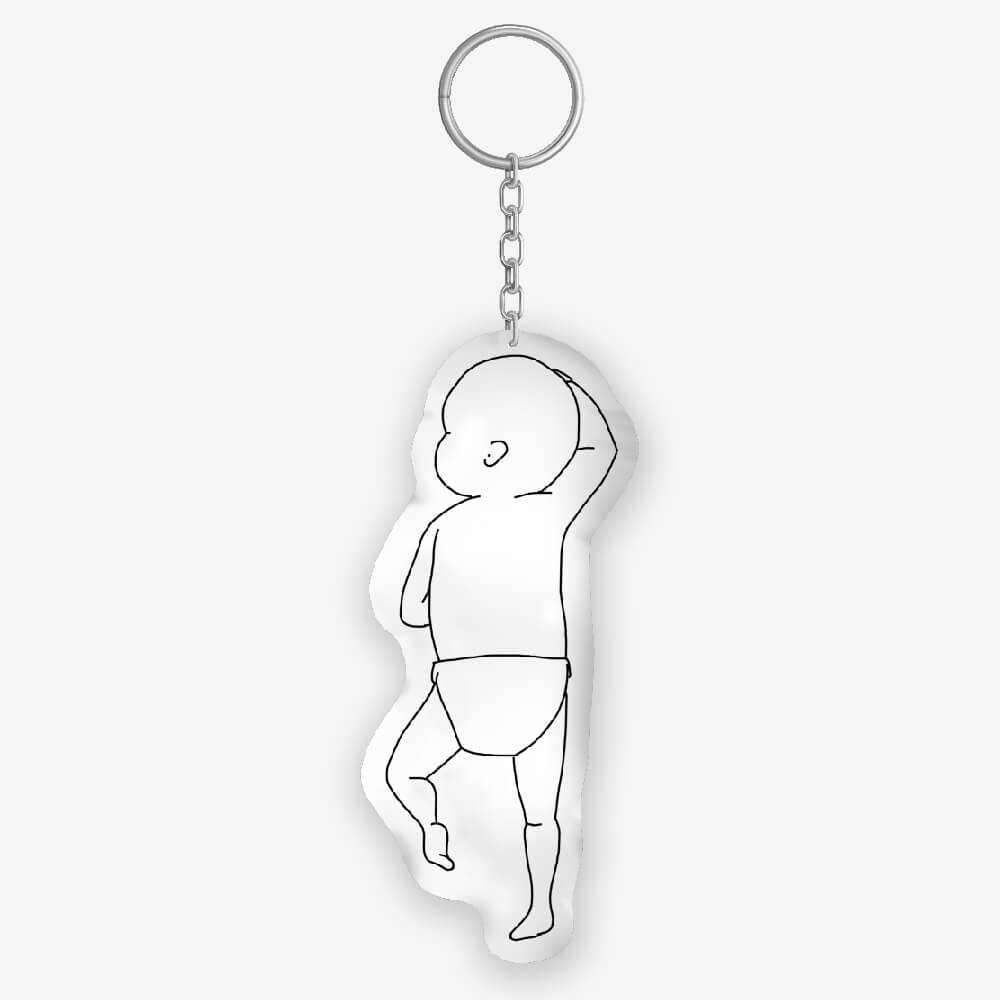 Birth Pillow Keychain