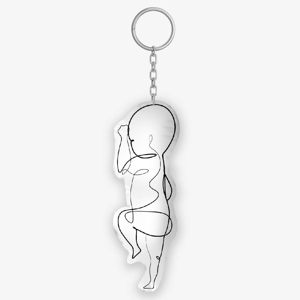 Birth Pillow Keychain