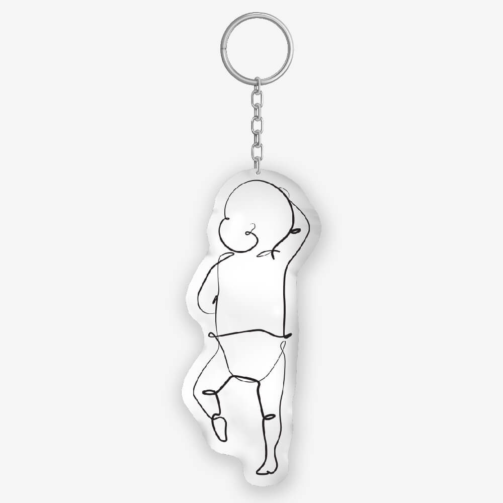 Birth Pillow Keychain
