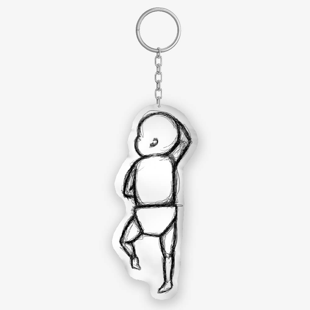 Birth Pillow Keychain