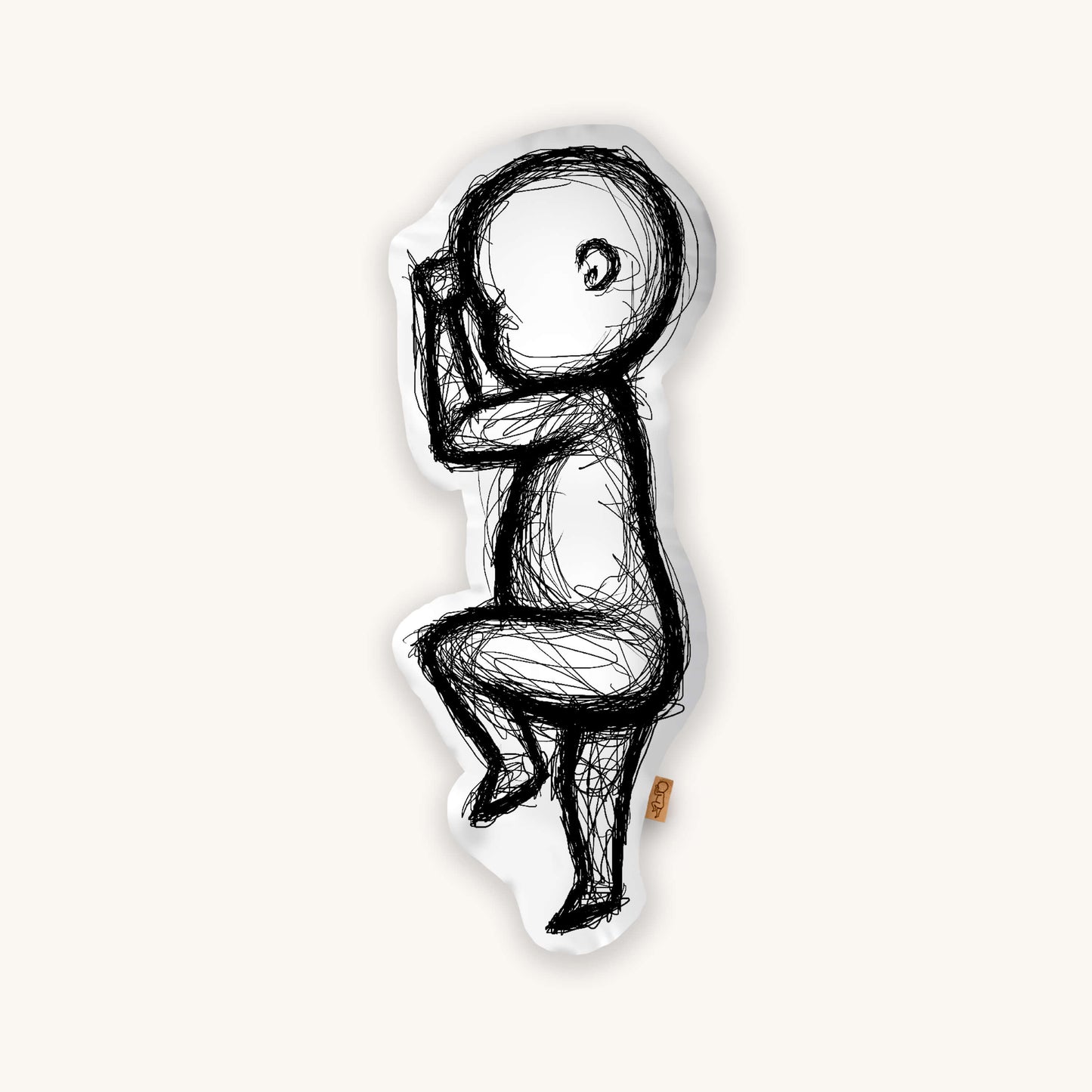 Birth Pillow Scribble One