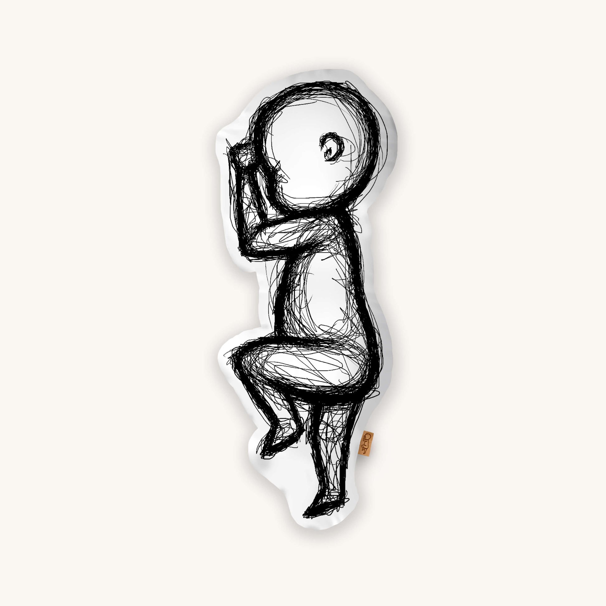 Birth Pillow Scribble One